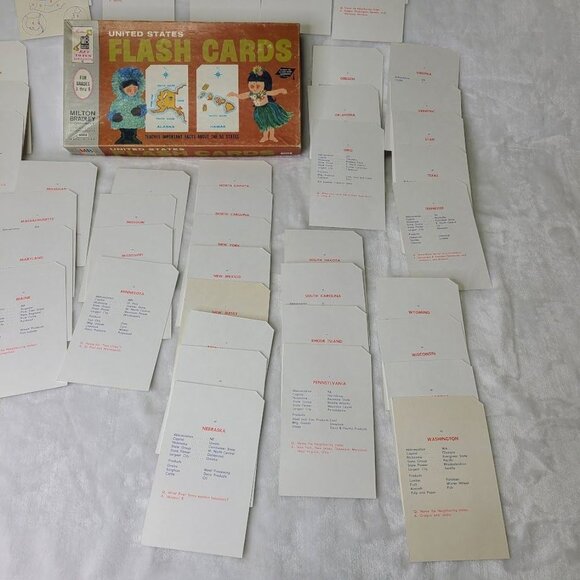 Milton Bradley United States Flash Cards  9002 Complete - Picture 15 of 15